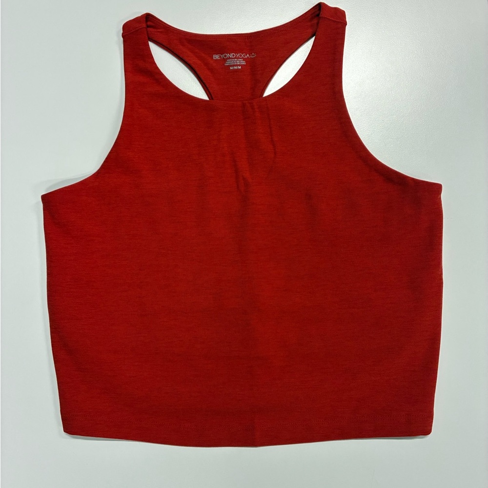Beyond Yoga Crimson Racerback Crop Tank